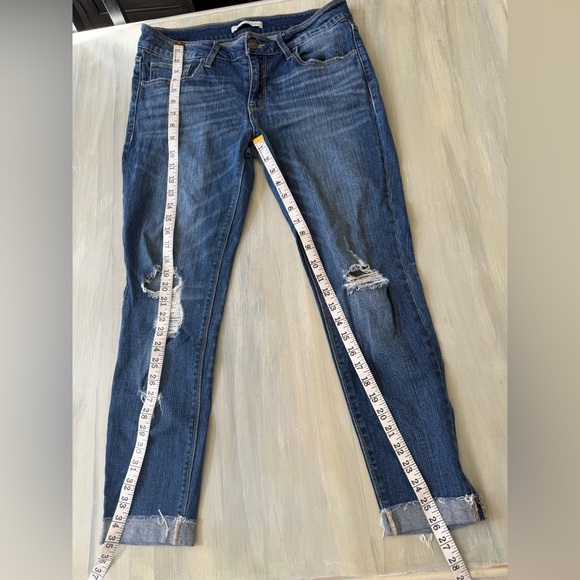 Daytrip Refined Lynx Skinny Stretch Jeans Distressed Dark Blue Size 31R - Picture 13 of 13